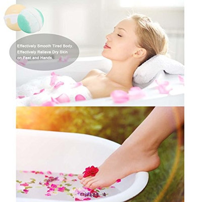 Bath Bombs, 6 Luxurious Handmade Aromatherapy Natural Essential Oil, Shea butter, Moisturizing Dry Skin & Relaxation, Best Family Lover Home Spa Idea