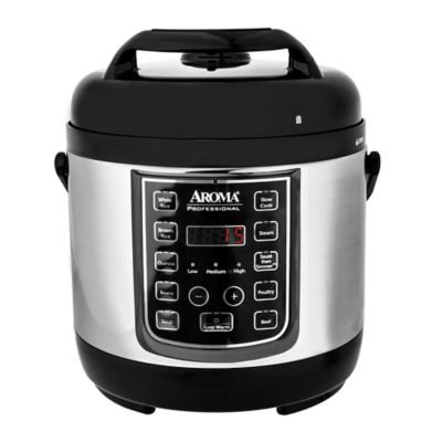 Aroma Turbo Rice 2.5-Liter Stainless Steel Electric Pressure Cooker, Silver