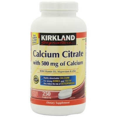 Kirkland Signature Calcium Citrate 500mg (500 Tablets)