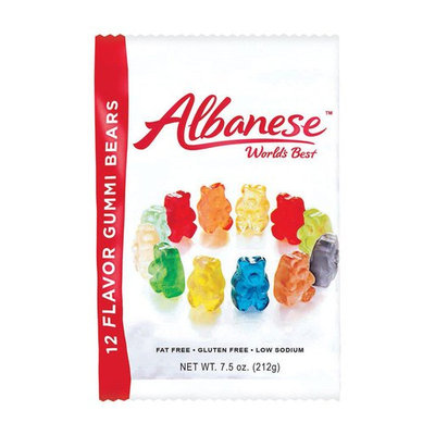 Albanese 12 Sour Flavors Gummy Bears 7 oz. (Pack of 12)