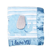 Cuddle Bear® Baby Boys Elephant Blanket
