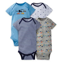 Gerber® 4-Piece Cute Car Bodysuit Set