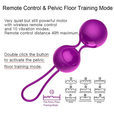 Orlena 2 in 1 Kegel Exercise Weights Kit Ben Wa Balls Kegel Balls for Women Beginners, Silicone Wireless Remote Control Massager Rechargeable &...