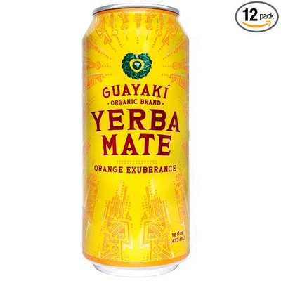 Guayaki Yerba Mate - Orange Exuberance - Case Of 12 - 15.5 Fl Oz. 15.5 Fz