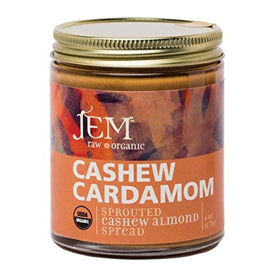 Jem Raw, Vegan, Organic Cashew Cardamon Butter Spread 6 oz