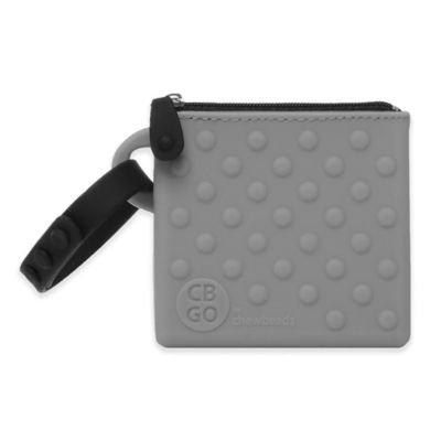 chewbeads® CB Go Silicone Small Pouch in Grey
