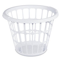 Sterilite Corporation Mainstays 1 Bushel Laundry Basket- White, (Available in Case of 12 or Single Unit)