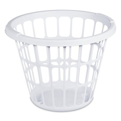 Sterilite Corporation Mainstays 1 Bushel Laundry Basket- White, (Available in Case of 12 or Single Unit)