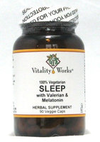 Sleep with Valerian & Melatonin Vitality Works 90 VCaps