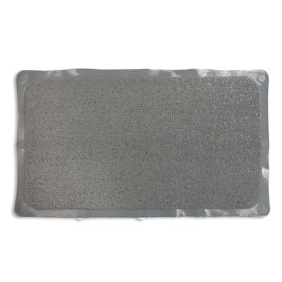 Loofah Style Tub Mat in Grey