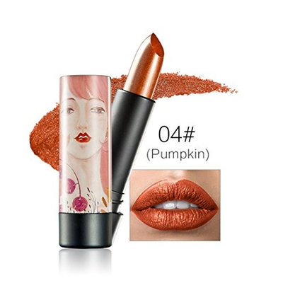 Creazy New Huamianli 12 Colors Women Shimmer Lipstick Waterproof Lip Gloss Cosmetics