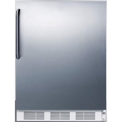SUMMIT Built-in undercounter all-refrigerator with complete stainless steel exterior