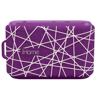 iHome iBT370UW Fabric Splashproof Speaker - Purple