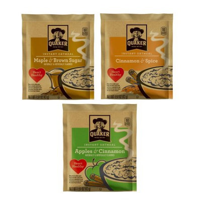 Quaker Instant Oatmeal - Variety Pack Loose Pouches, 64 Count