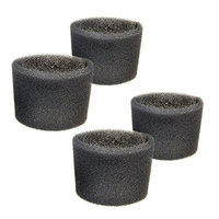 HQRP Foam Filter Sleeve for Shop-Vac 2E150, 2E200, 2010, 2010A, 2015, 2015A, 201-15-00, 201-14-00 Hang Up Mini Wet / Dry Vac Vacuums + HQRP Coaster (Pack of 4)