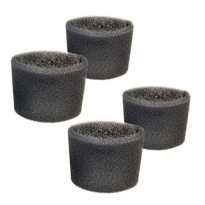 HQRP Foam Filter Sleeve for Shop-Vac 2E150, 2E200, 2010, 2010A, 2015, 2015A, 201-15-00, 201-14-00 Hang Up Mini Wet / Dry Vac Vacuums + HQRP Coaster (Pack of 4)