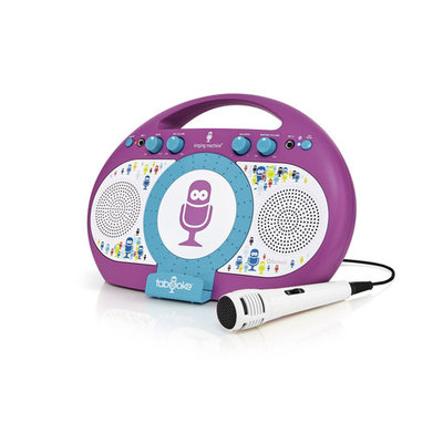 The Singing Machine Tabeoke Karaoke System with Resting Cradle - Purple