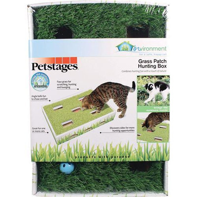 Petstages Invironment Grass Patch Hunting Box For Cats