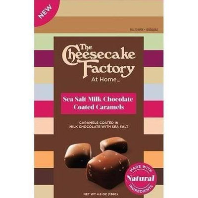 The Cheesecake Factory 2126803 5.1 oz Milk Sea Salt Caramel Chocolate - Case of 12
