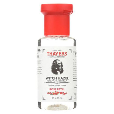 Thayers Witch Hazel - Rose Petal - Alcohol Free - Case of 24 - 3 fl oz