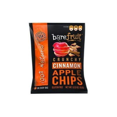Bare Fruit BWA01797 12 x 3.4 oz Naturally Crunchy Cinnamon Apple Chips
