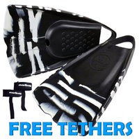 Rad Pig Hooves Swimfins Black/White - M