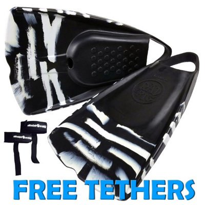 Rad Pig Hooves Swimfins Black/White - M