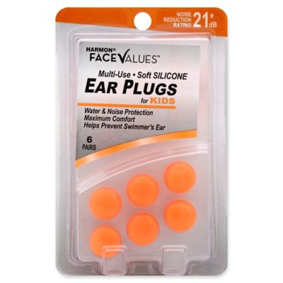 Harmon Face Values Multi Use Silicone Kids Orange Ear Plugs