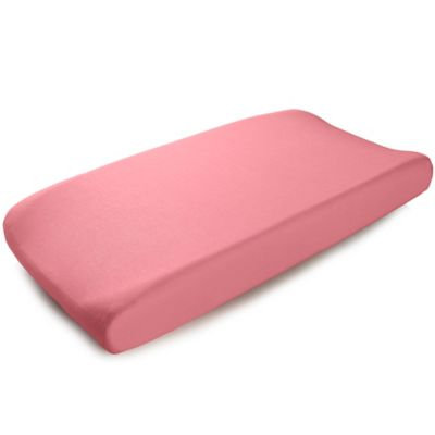 Liz and Roo Nectar Pink Linens Changing Pad Cover