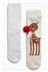 Two Pack Oatmeal Reindeer Ankle Socks