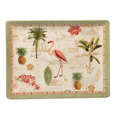 Certified International Floridian by Katie Pertiet Rectangle Ceramic Serving Platter 16