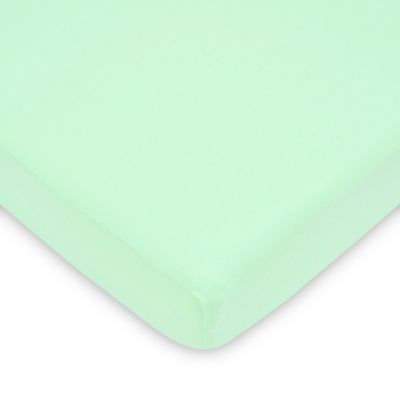 TL Care® Fitted Jersey Cotton Playard Sheet in Mint
