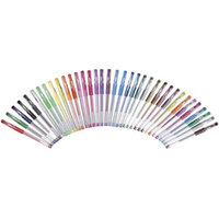 School Smart 1570505 Various Pen Grip Medium Gel Stick Asst Set of 36