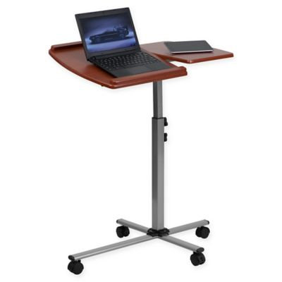 Flash Furniture Mobile Laptop Computer Desk in Cherry