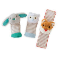 Manhattan Toy® Woodland Babies Foot Finders & Rattle