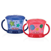 Baby Feeding - Nuby - 2pc Snack Keeper Blue /Red 92854