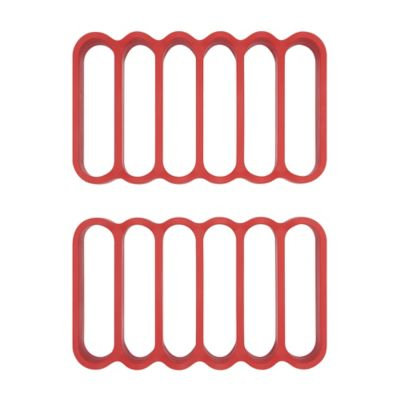 OXO Good Grips® Silicone Roasting Racks in Red (Set of 2)