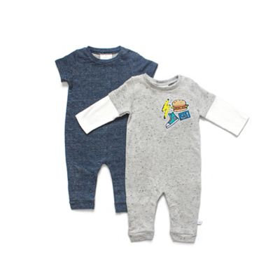 Rosie Pope Size 0-3M 2-Pack Confetti French Terry Romper