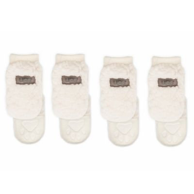 UGG Sherpa Dog Booties in Birch (Set of 4)