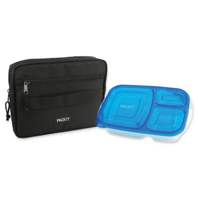PACKiT® Freezable Bento Container & Bag Set in Black