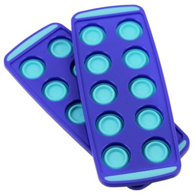Squish Collapsible Ice Cube Trays in Blue (Set of 2)