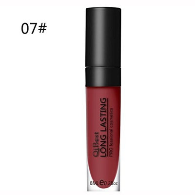 Perman Makeup Waterproof Matte liquid lipstick Long Lasting lip gloss Qibest Lipstick