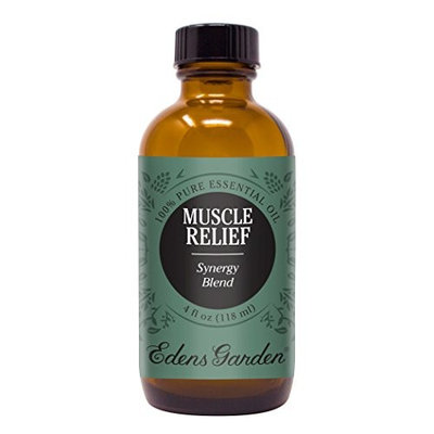Muscle Relief (100% Pure, Undiluted Therapeutic/Best Grade) Premium Aromatherapy Oils by Edens Garden- 118 ml