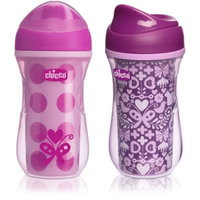 Chicco® NaturalFit® 2-Pack 9 oz. Insulated Rim-Spout Trainer Cups in Pink/Purple