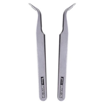 Warm Girl Rhinestones Nail Art Acrylic Picking Tools Eyelash Curved Nipper Tweezers kit