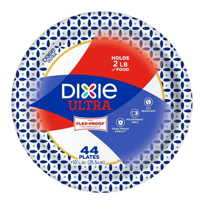 Dixie Ultra Soak Proof Shield Meal 10 1/16 Plates 48 ct