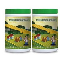 Beet root capsules - GREENS SUPERFOOD POWDER WITH NATURAL PINEAPPLE FLAVOR 300G - increase fertility (2 Bottles)