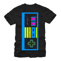 Fifth Sun Nintendo Vibrant NES Controller Mens Graphic T Shirt