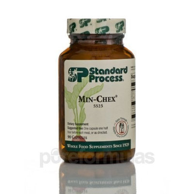 Standard Process - Min-Chex - Nervous System Health and Emotional Balance Support Supplement, Provides Calcium, Niacin, Vitamin B6, Iodine - 90 Capsules