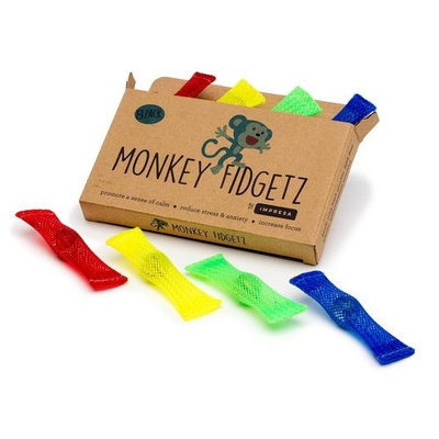 Mesh-and-Marble Fidget Toy (8-pack) - Stress / Anxiety Relief for Adults and Kids - BPA Free